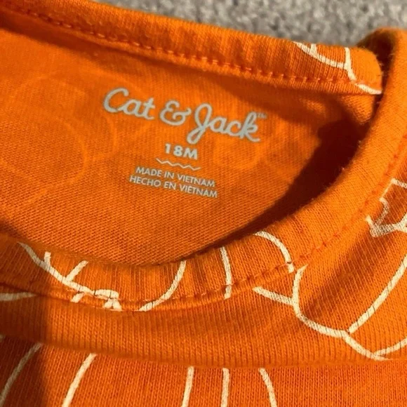 Cat & Jack Pumpkin Dress and Spider Web Skirt Halloween/Fall Small Lot (2) - Picture 2 of 7